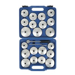 Hand Tools 23 Pcs/Set Car Oil Filter Cap Removal Wrench Socket Set Ratchet Spanner Cup Type With Portable Storage Case