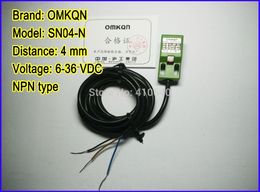 Free shipping 4mm SN04-N with 6 to 36V DC inductive Proximity Switch sensor NPN type with FREE INSTALLATION BRACKET