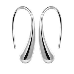 Top sale plated sterling silverDrop ear hook earrings DJSE04 size 2.7CM*0.6CM;high quatity women's 925 silver plate Ear Cuff jewelry earring