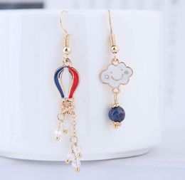 Hot Fashion Jewellery Women's Sweet Smile Face Cloud Balloon Long Tassel Dangle Earrings Lady Eardrop Earrings S184