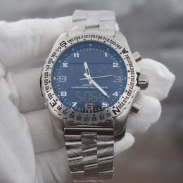 2020 NEW 1884 PROFESSIONAL Mens Zwei Zeitzonen-Uhr elektronische Zeigeranzeige montre de luxe Armbanduhr Metall Uhren