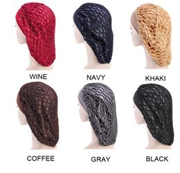 Fashion Wide Band Mesh Hair Bonnet Cap Sleeping Cap Comfortable Night Sleep Hat Ladies Turban for Women Hair Care