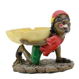 New resin Jamaican pirate ashtray skeleton watermelon ashtray