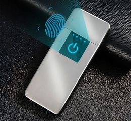 Mais novo colorido liga de zinco USB Cíclico Charging Lighter À Prova de Viapé À Prova de Viagem Portátil Design Inovador para Cigarro Bong Tubulação de Fumar