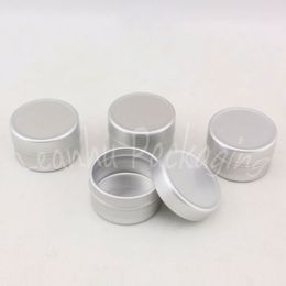 5G Silver All Aluminium Cream Box , 5CC Lip Gloss / Eye Cream Sample Cans , Empty Cosmetic Container ,