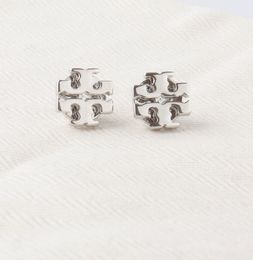 Fashion-New arrival Brand name hollow round geometry Stud Earring in 1.0cm women wedding gift jewelery gift PS6635A