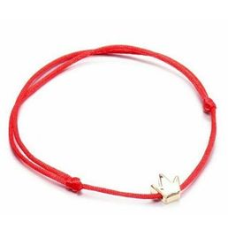 20pcs/lot Simple Lucky Crown Couple Bracelets for Woman Men Adjustable Thread Red String Rope Bracelet Gifts For Mom Best Friend