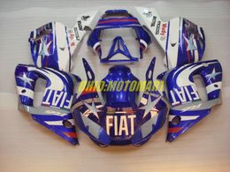 Motorcycle Fairing kit for YAMAHA YZFR6 98 99 00 01 02 YZF R6 1998 2002 YZF600 ABS white blue Fairings set+gifts YG06
