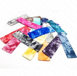 yoga hair band tie-dye cotton printed headband Elastic Headbands Women Girls Brand Flowers Hair Bands Headwraps Retro Turban Headwear D62906