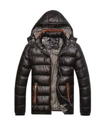 2019 Winter Jacket Men Fashion Stand Collar Parkas Mens Solid Thick Warm Jackets And Coats Man Winter Parkas Overcoats Men Coats