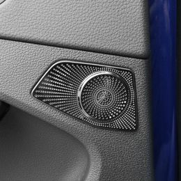 Car Styling Rear Door Audio Speaker Net Decorative Cover Trim Stainless Steel For Audi Q3 2019 Interior Accessories