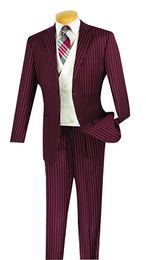 Fashionable Two Buttons Groomsmen Notch Lapel Groom Tuxedos Men Suits Wedding/Prom/Dinner Best Man Blazer(Jacket+Pants+Tie+Vest) 784
