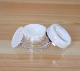200pcs 15g 30g 50g/50ml White Acrylic Makeup Jar Plastic Cap Inner Cap empty cosmetic jars,facial mask/Eye Cream jars SN50