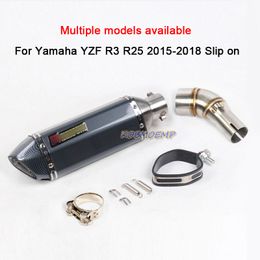 Motorcycle Exhaust Connecting Pipe Muffler Pipe For Yamaha YZF R3 R25 MT03 YZFR3