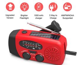 AM/FM/WB Solar Radio light Emergency Solar Hand Crank Power 3 LED Flashlight Electric Torch Dynamo Bright Lighting Lamp ZZA392-3