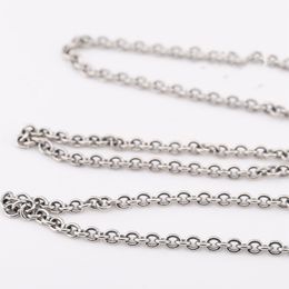 s925 sterling silver necklace European and American retro new 65cm adjustable necklace men and women basic chain