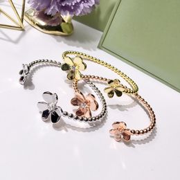 lotus stainless steel bracelet UK - Queen Lotus 2019 New Stainless Steel Butterfly Women Bracelet Charm For Gift Wholesale Silver Plated Smile Design