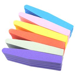 Meisha 12Pcs Double-sided Nail File Blocks Colourful Sponge Nail Polish Sanding Buffer Strips Nail Polishing Manicure Tools HE0020