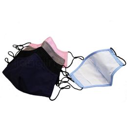 PM2.5 washable cotton mask dustproof haze prevent soft breathable sunscreen pure mouth cover can be inserted filters designer mask FFA4065-2