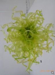 100% Mouth Blown CE UL Borosilicate Murano Glass Dale Chihuly Art Dream Green Light American Style Chandelier