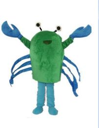 2019 Discount factory sale the head a green and blue crab mascot costume for adult to wear for sale