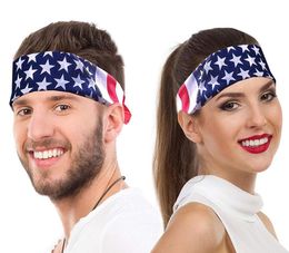 Street fashion hip hop headscarf Europe and America trend American flag outdoor riding square GD283