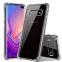 For Samsung S10 Case Luxury Newest Clear Soft TPU Frame Hard PC Back Cover Phone Cases for Samsung S10Plus S10E