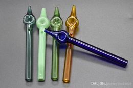 Thick Pipe Colourful Pyrex Glass Oil Burner Pipe Smoking Tube Tobacco Pipes Oil Nail Urban Dabs Glass Pipe For Smoking