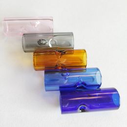 Portable Innovative Design Pyrex Glass Mini Philtre Smoking Mouthpiece Holder Tips Bong Mouth For Preroll Tobacco Cigarette Tool