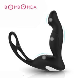 9 Speeds Male Prostate Massager Vibrator Perineum Stimulator Anus Plug Anal Vibrator Butt Plug Sex Toys Masturbator For Men Gay Y190124