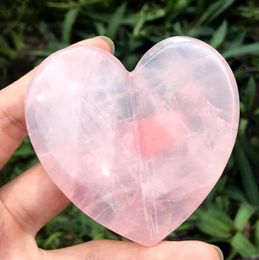 New Gift Massager Crystal Rose Quartz Guasha Jade Stone Heart Shape Rose Quartz Gua Sha Scraping Massage Tool