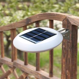 4LED Luz del sensor de movimiento solar Luces de pared de cerca solar Farola solar impermeable para Garden Walkway Patio Yard Garage Luz de canal solar