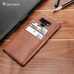 Card Holder Case for Samsung Galaxy Note 9 8 Luxury Leather Wallet Shockproof Slim Hard Back Cover for Galaxy S9 S8 Plus Case