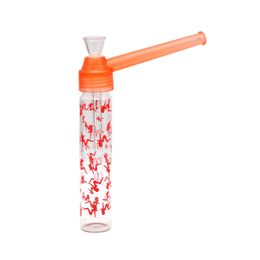 Wholesale Portable Water Smoke Pipe Toppuff with Glass Water Puff Bottle Screw on Bottle Converter Mix Logo with Light