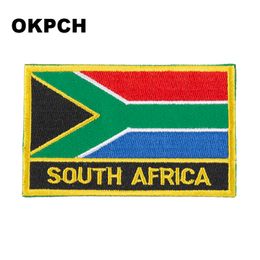 Free Shipping 8*5cm South Africa Shape Mexico Flag Embroidery Iron on Patch PT0136-R