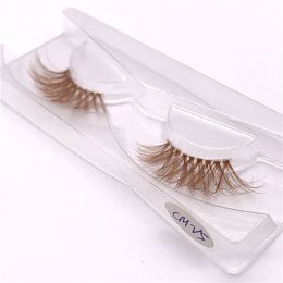 New Colour 3D luxury mink lashes wholesale natural long individual thick fluffy Colourful false eyelashes Makeup Extension Tools CM36