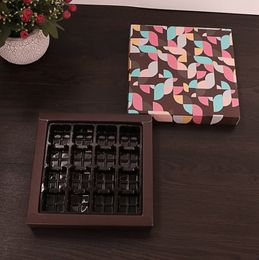 Chocolate Paper Boxes Yolk Crisp Chocolate Box Flower Pattern Nougat Cookie Candy Box Wedding Gift Packing Box