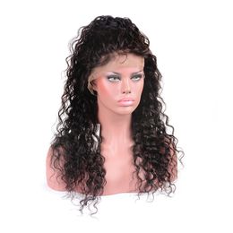 Water Wave Lace Front Human Hair Wigs For Women Pre Plucked With Baby Hairs Brazilian Wig 150% Remy