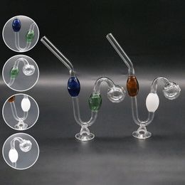 Portable Glass Bowl Shisha Colourful Oil Burner Hookah Round of Small Pot Ash Catchers Bong Glass Water Pipes Glass Percolater Bubbler Pipes