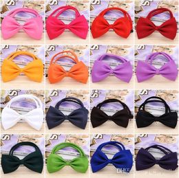 Wholesale Dog Tie Adjustable Pet Grooming Accessories Rabbit Cat Dog Bow Tie Solid Bowtie Pet Dog Puppy Lovely Decoration Pet Product