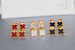 Earring Mini Flower Earrings Jewellery V-Gold materialFor women Asymmetric Christmas Party Gift 9mm in diameter1