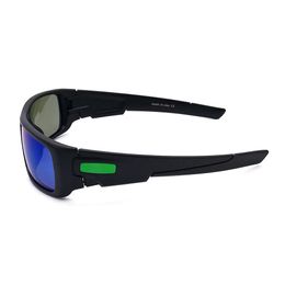 Wholesale-Free Shipping Designer OO9239 Cigüeñal Gafas de sol polarizadas Moda Gafas al aire libre pulida Negro / Jade Lens de iridio OK5