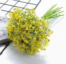 BabysBreath Bouquet för bröllopsdekorationer Bröllopsbukett Gypsophila Bouquet Blommor Högkvalitativa Fake Blommor Bröllop Konstgjorda Blommor