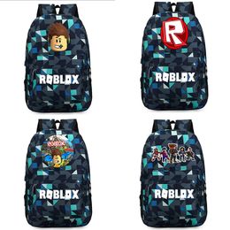 New Roblox Game Cartoon Backpack For Teenagers Bookbag Student School Bags Unisex Travel Shoulders Bag Fashion Laptop Bags Gift - plain red shirt tbs roblox