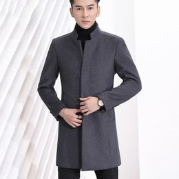 men's wool coat stand collar men's wool coat stand collar