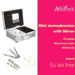 MINI Diamond Microdermabrasion Dermabrasion CE PORTABLE Beauty Machine with mirror
