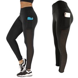 2020 Women Leggings Sexy Push Up Fiess Gym Running Mesh Leggins Plus Size Workout Pants Femme High Waist Mujer