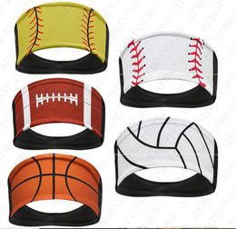 Newest Softball Headband Baseball Tie Headbands Basketball Sweat Turban Sports Quick Dry Men and Women Yoga Hairband Headwear 2020 D52216