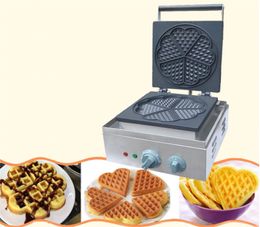 FREE SHIPPING Electric Heart Shape Mould Waffle Maker Baker 220V/110V Professional Waffle Maker Cake Making Machine