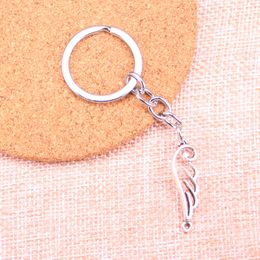 New Keychain 32*10mm angel wings connector Pendants DIY Men Car Key Chain Ring Holder Keyring Souvenir Jewelry Gift